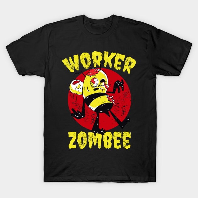 Worker Zombee T-Shirt by Emmi Fox Designs